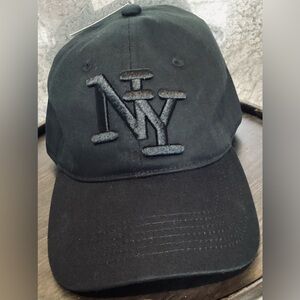 Sleek Black NY Logo Cap
